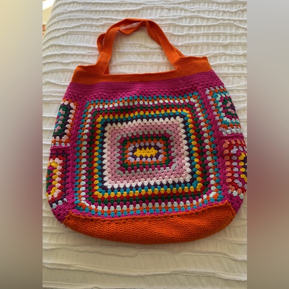 Handbags - Hand Crocheted Tote Bag